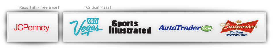 Sean Frangella brand experience - JCPenney Only Vegas Sports Illustrated Autotrader.com Budweiser